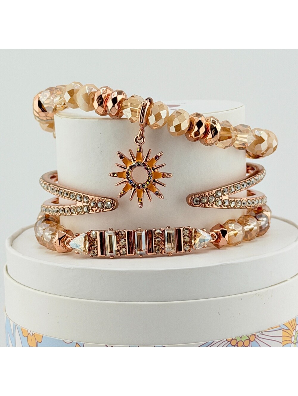 Bomb Party Retro Stacks "Here Comes The Sun" RBP6935 Rose Gold